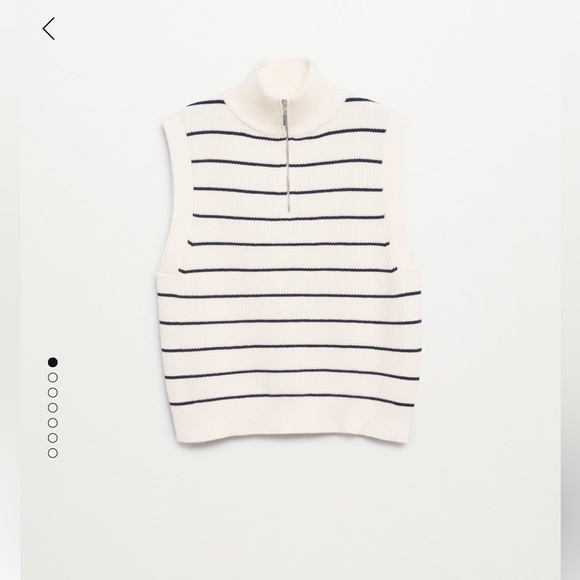 NWT mango striped vest - Picture 3 of 8